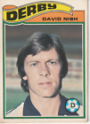 Topps Football Card 1978 Orange Back David Nish Derby County