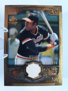 2006 SP Legendary Cuts Legendary Materials Gold #WM Willie McCovey /225 Giants