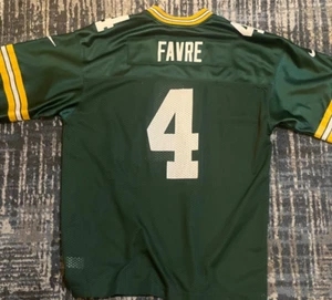 Vintage Youth Nike Brett Favre #4 Green Bay Packers Green Jersey XL 8102 - Picture 1 of 7