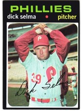 1971 Topps Baseball #705 Dick Selma Philadelphia Phillies - EX+