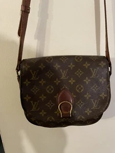 PRE-OWNED VINTAGE LOUIS VUITTON SAINT CLOUD PM MONOGRAM CANVAS SHOULDER BAG - Picture 1 of 11