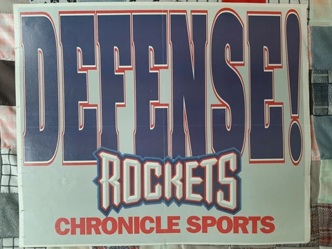 Houston Rockets Defense! Rockets  Paper/Insert Believe It! Chronicle Poster Cover