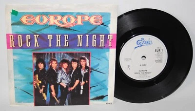 Europe - Rock The Night - 1986 Vinyl 7" Single - Epic EUR 1 - Image 1 of 4