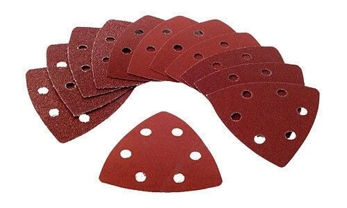 TOOLTIME 10 x 90mm DELTA DETAIL SANDING SANDER TRIANGLE SHEETS PADS 40 60 80 100 120 GRIT