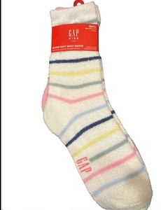 NWT Girls Gap Super Soft Boot Socks 2 Pair Sz 4-10 - Picture 1 of 2