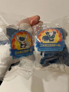 Pokemon Meowstic pokedoll plush set of 2 rare with Japan tag - Picture 1 of 5