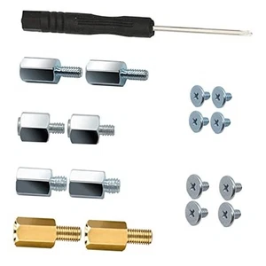 M.2 NVME PCIe SSD PS5 Mounting Screws for ASUS, MSI, Gigabyte Motherboards - - Afbeelding 1 van 7
