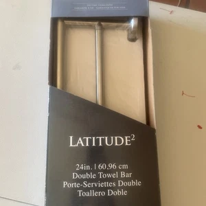 Gatco 4244 Latitude 2 24" Towel Bar - Nickel - New Sealed In Box - Free Shipping - Picture 1 of 9