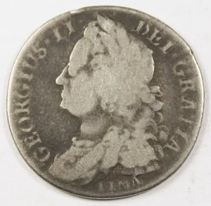 Moneda de plata Gran Bretaña Inglaterra 1745 chelín fina + Lima ESC-1724 S-3703 - Imagen 1 de 2