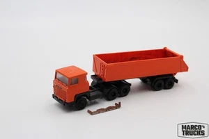 Herpa e altri Trattore ribaltabile Scania 111 3a/2a arancione/nero autoprodotto 1:87/H21097 - Foto 1 di 2