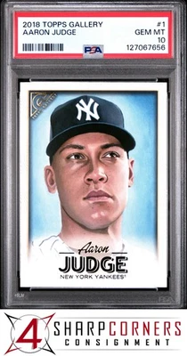 2018 TOPPS GALLERY #1 AARON JUDGE YANKEES PSA 10 - Image 1 of 3