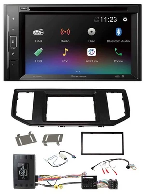 Pioneer Bluetooth Lenkrad USB 2DIN DAB DVD Autoradio für VW Crafter MAN TGE Info - Bild 1 von 4