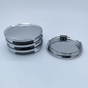 2 1/2" Universal Car Wheel Center Caps Tire Parts 2.5" 63mm Chrome Hub Rim Cover - Picture 1 of 4