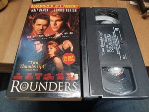 Rounders VHS 1997 Demo Tape Promo Store Screener Matt Damon Edward Norton - Picture 1 of 2