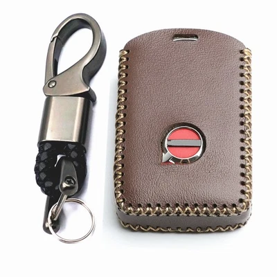 Funda inteligente de cuero marrón para Volvo S60 S90 V90 XC40 XC60 XC90 Foto 1 de 4