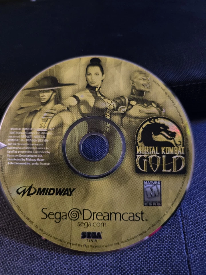 Mortal Combat 金色世嘉 Dreamcast 仅光盘 — 第 1/4 张图片