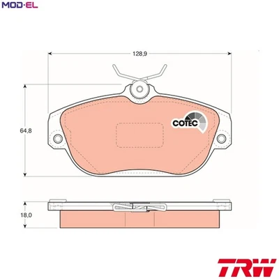 BRAKE PAD SET DISC BRAKE GDB837 FOR VOLVO 960/II/Rural/Mk/Break/Kombi 740 940 - Изображение 1 из 4