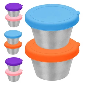 8 Pcs Kitchen Storage Boxes with Lids Small Condiment Containers - Picture 1 of 12