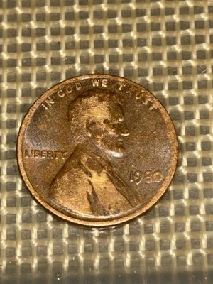 1980 No MintMark Lincoln Memorial Penny Rim/Strike Error DDO DDR "IM GOD" Lg Dt - Image 1 of 4