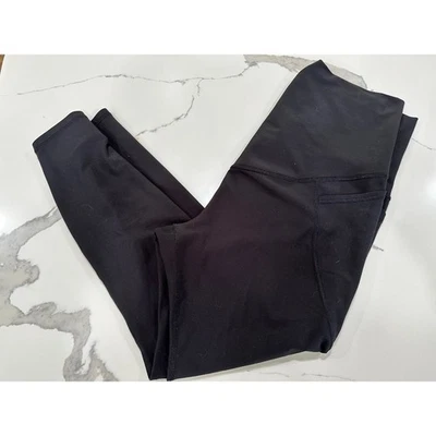 Old Navy Maternity High-Rise Powersoft Leggings Go-Dry Black Womens Large - Image 1 of 3