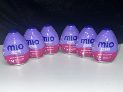 6x-MiO UNWIND Magnesio y Vitaminas B BERRY DRAGONFRUIT Cada 1.62oz Foto 1 de 4