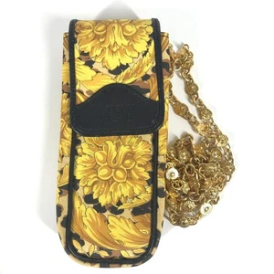 VERSACE Vintage phone cases Leopard pattern leopard Pouch Chain Shoulder Bag - Picture 1 of 13