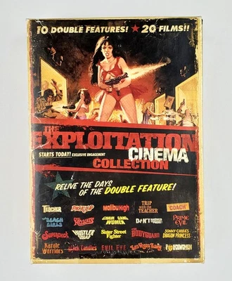 The Exploitation Cinema Collection 20 Films 10-Disc DVD Set Double Features - Image 1 of 4