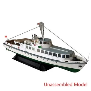 1:100 Paper Polish Baltic Fleet Coastal Ferry Lilla Weneda Handmade DIY Model - Picture 1 of 12
