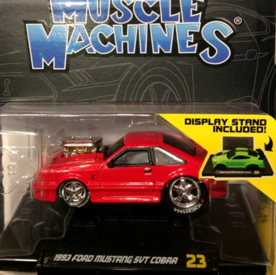 MÁQUINAS MUSCULARES FORD MUSTANG SVT COBRA 1993 EDICIÓN LIMITADA ROJO - 93 MUSTANG - Foto 1 de 2