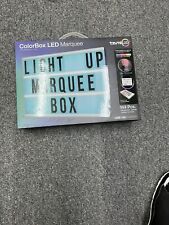 ColorBox LED Light Up Marquee Sign 144 Pcs. Numbers, Letters & Emojis Set (A2K)