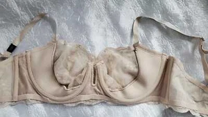 Victoria’s Secret Rhinestone Straps Wicked Bra 36D Lightly Lined silver mesh - Picture 1 of 6