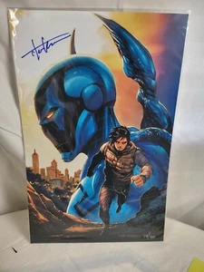 Cómics de DC con impresión artística firmada de Tyler Kirkham 11x17 Blue Beetle - Imagen 1 de 3