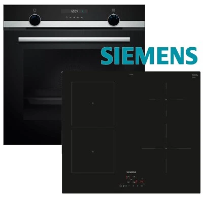 Siemens Induktion Herd Set Autark Herd Backofen + Kochstelle Flexi-Zone Kochfeld - Bild 1 von 4