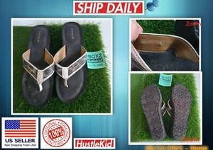 Genuine Coach Jolene Signature Platform Wedge Flip-Flops Sandals Size 10 B🔥HBOX - Picture 1 of 8