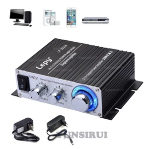 2.1 Lepy LP-2020A /A6 Hi-Fi Stereo Amplifier Car Digital Power Amplifier+Adapter - Picture 1 of 23