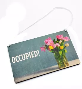 Occupied Hanging Sign. Ideal For Politely Letting Others Know Space is Occupied - Picture 1 of 2