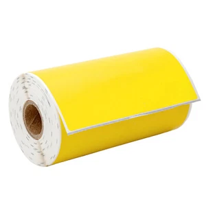 4"x6" Direct Thermal YELLOW Labels Mobile, 0.75" Core 105 labels per 14 Rolls - Picture 1 of 8