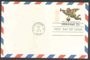 US. UXC16. 21c. Angel Weather Vane, Visit USA. FDC. MNH. 1975 - Picture 1 of 1