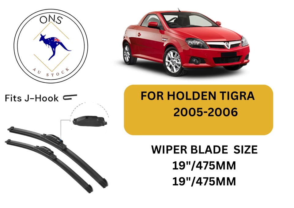 WIPER BLADES FOR HOLDEN TIGRA 2005-2006 - image 1 of 4