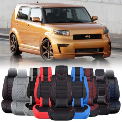 Car Seat Covers Deluxe top Quality Leather Front & Rear Cushion For Scion tC xB - Image 1 of 4