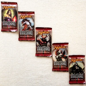 MTG: 5 INNISTRAD Sealed Booster Packs from Box - One of Each Art Cover - English - Picture 1 of 6
