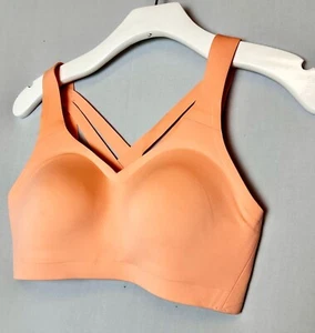 Lululemon Sports Bra Enlite Weave-Back 36DDD, Peach, High Support Running - Picture 1 of 13