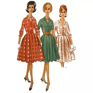 Patrón vintage década de 1960 - vestido proporcional a la cintura - busto 38"" (96,5 cm) - Imagen 1 de 2