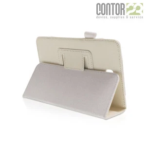 Schutzhülle, Tasche mit matte Folie in WEIß für 7.0" Samsung Galaxy Tab 4 - Bild 1 von 6