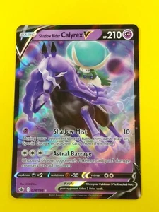 Pokemon Chilling Reign 1x Shadow Rider Calyrex V 74/198 Raro Holo Casi Nuevo - Imagen 1 de 2