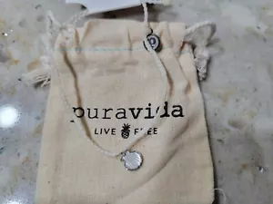 Neu mit Etikett Pura Vida echte Schale weiß Charm Armband - Bild 1 von 3