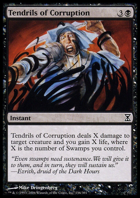Tendrils of Corruption ~ Near Mint Time Spiral MTG Magic UltimateMTG Black Card - Image 1 of 1