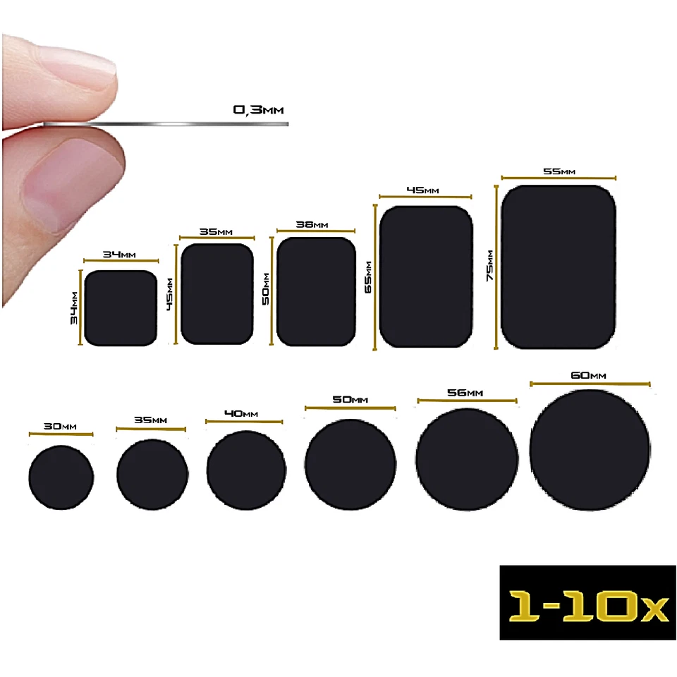 Selbstklebende Metallplättchen für Magnetische Handy Halterung Auto Magnetisch - Bild 1 von 4