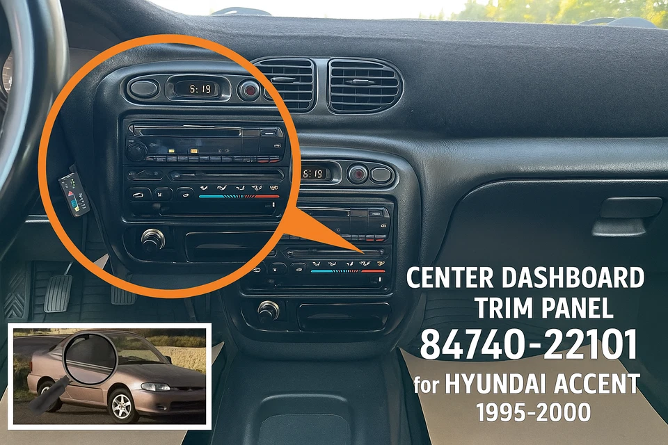Отделочная панель центральной приборной панели 84740-22101 для Hyundai Accent 1995–2000 - Изображение 1 из 4