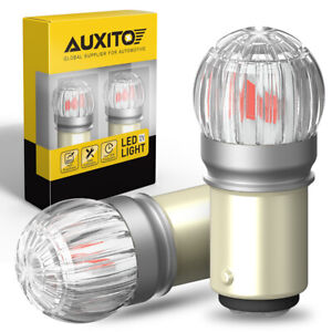 AUXITO BAY15D 1157 LED RED BULBS TAIL BRAKE PARKING REVERSE LIGHT 2057 2357 7528